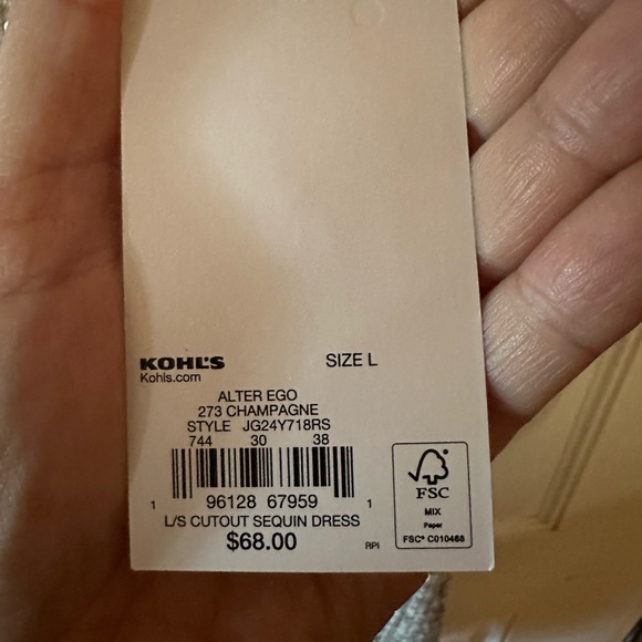 ASOS | Dresses | Asos Design Off Shoulder sequin mini dress women size large - Picture 13 of 13